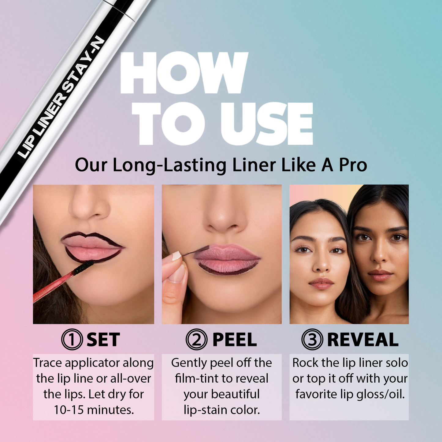 PEEL OFF LIP LINER STAIN